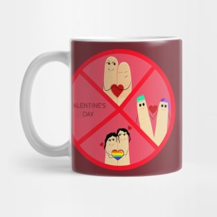 valentine fingers 2 Mug